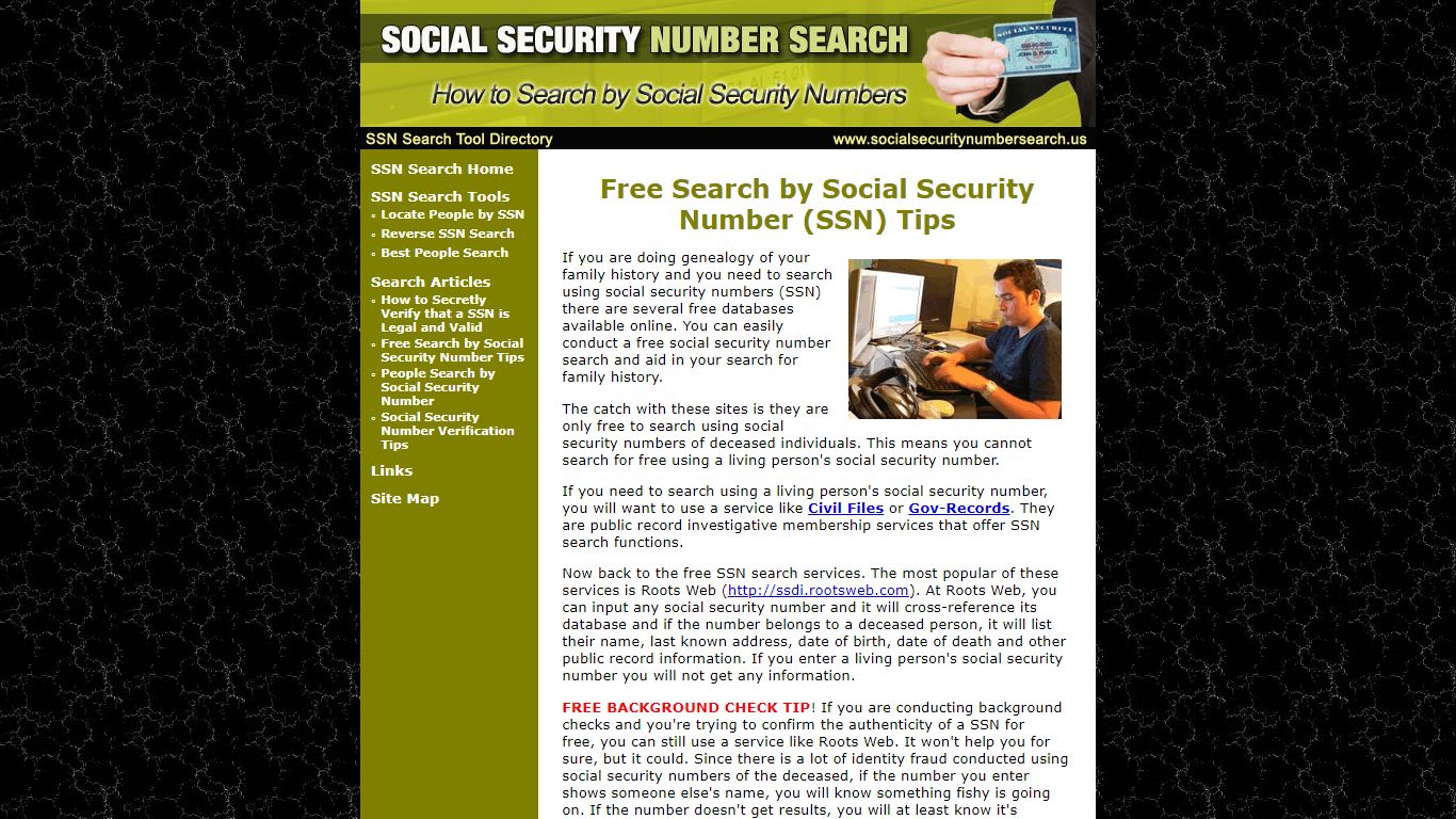 Free Search by Social Security Number